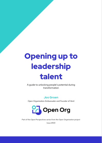openorgproject's tweet image. The series just keeps improving! Author @josgroen has just released an update to &quot;Opening Up to Leadership Talent,&quot; part of the Open Perspectives series. Download now: bit.ly/3KUB0Wp #TheOpenOrg