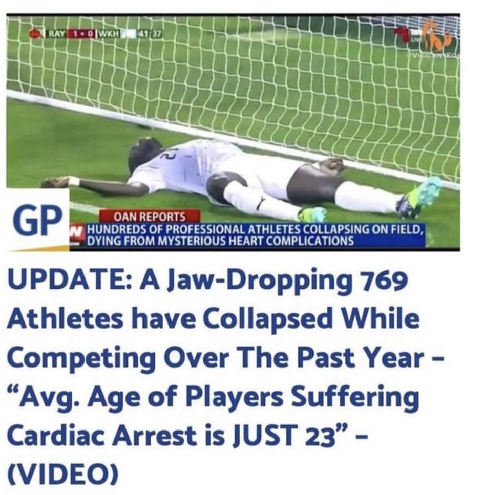 BulldogMama1's tweet image. Did 768 others also collapse during that same year, 20 years ago?  Only difference is all 769 in this report, in addition to collapsing, all have one more thing in common…💉💉💉