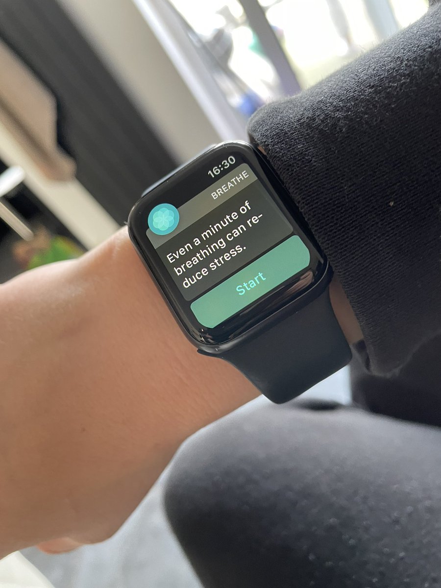 Even my watch knows the stress levels are high
