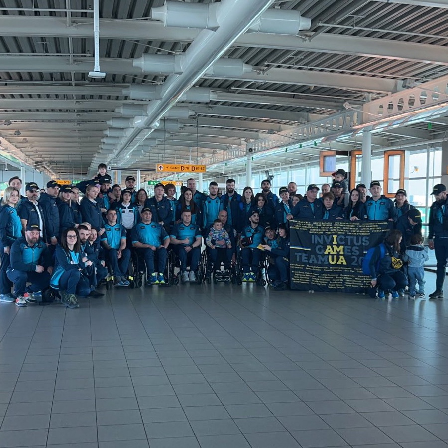 WeAreInvictus's tweet photo. We are delighted to share the safe arrival of Team Ukraine ahead of their participation in the Invictus Games The Hague 2020. 

They have been training for this event as part of their recovery and are looking forward to being a part of the Invictus community in person once again. https://t.co/yfRl4SPxXH