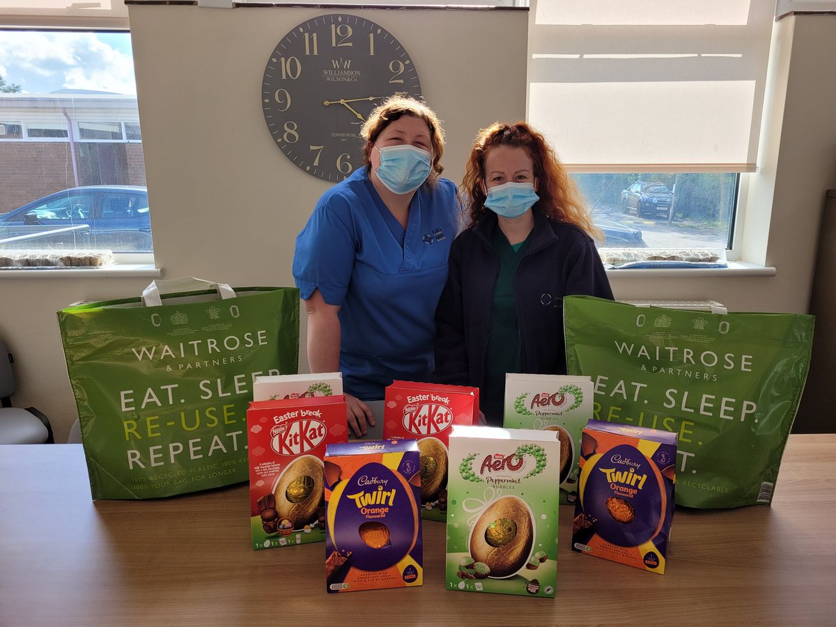 Gemmiekatie1's tweet photo. Donation from Waitrose for the patients of Carreg Fawr... #happyEaster2022 @patrickajr1 @nickyjdenbigh @BetsiCadwaladr #CarregFawr #Easter #Activityengagement https://t.co/Jc5g5C7tWO