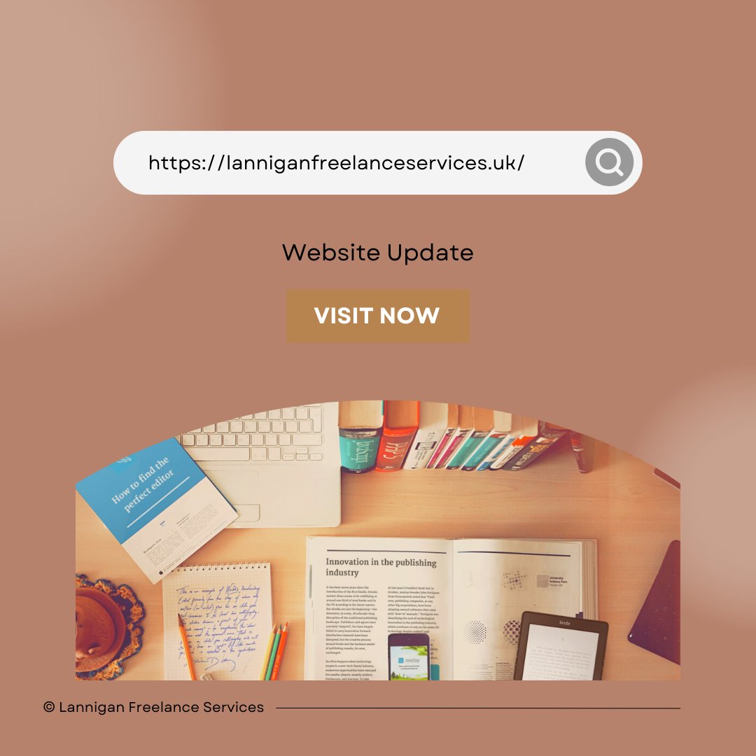 LanniganFreela1's tweet image. The website has been updated. Check out our new look now by visiting buff.ly/3u454J6. #LanniganFreelanceServices #Editing #LiteraryEditor #SmallBusiness #ScottishBusiness #Editoros #Writing #Authors #WritingCommunity #Fiction