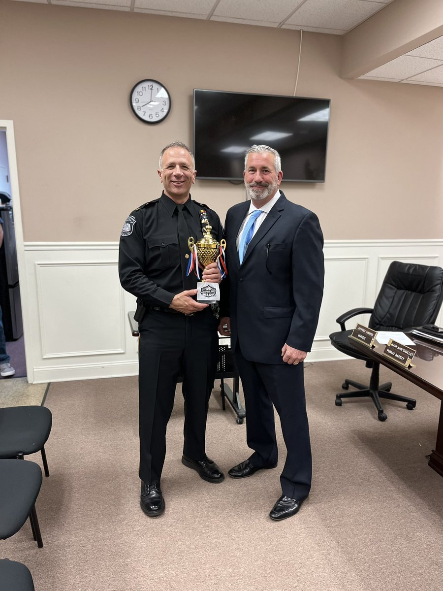 Big meeting last night. #1 Borough Council swore in Rae Dunbar as our latest part-time police officer, so we would like to welcome her. #2- Mayor Harris remind everyone that we won Most Delco Town and re-presented the award to me since I seem to be the most excited about it.