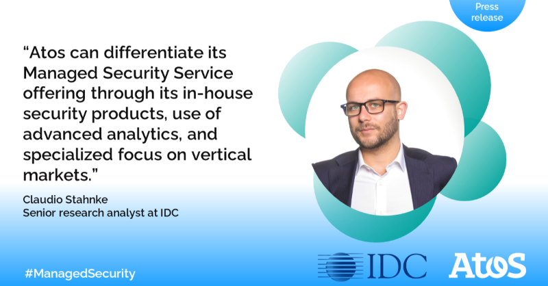 Atos's tweet photo. 🔝We are proud to be positioned as a Leader in @IDC MarketScape: European Managed Security Services 2022 Vendor Assessment.

With more than 6,000 experts across the Group and an accelerated innovation process, Atos continues to boost its #cybersecurity capabilities. Read more. ⤵