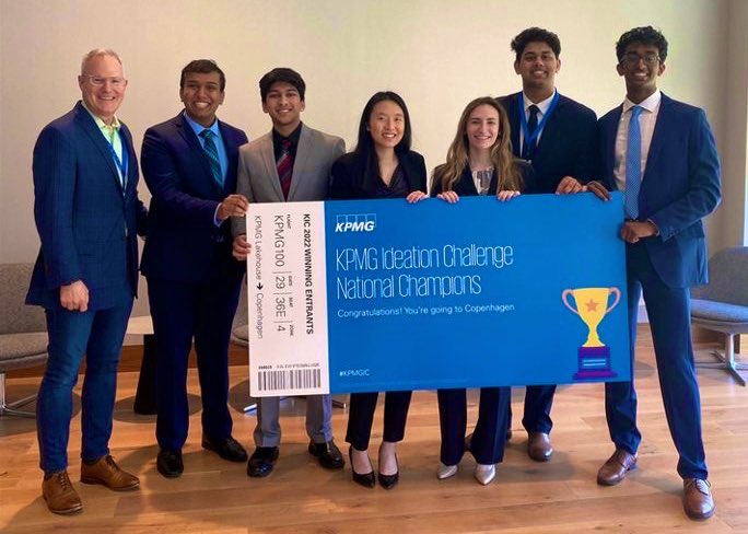 Some NVBiz Alum rocked the <a href="/KPMG/">KPMG</a> Ideation Challenge as freshmen at IU <a href="/KelleySchool/">Indiana University Kelley School of Business</a>! Now they’re heading to Copenhagen for the KPMG Global Advantage Program this summer!