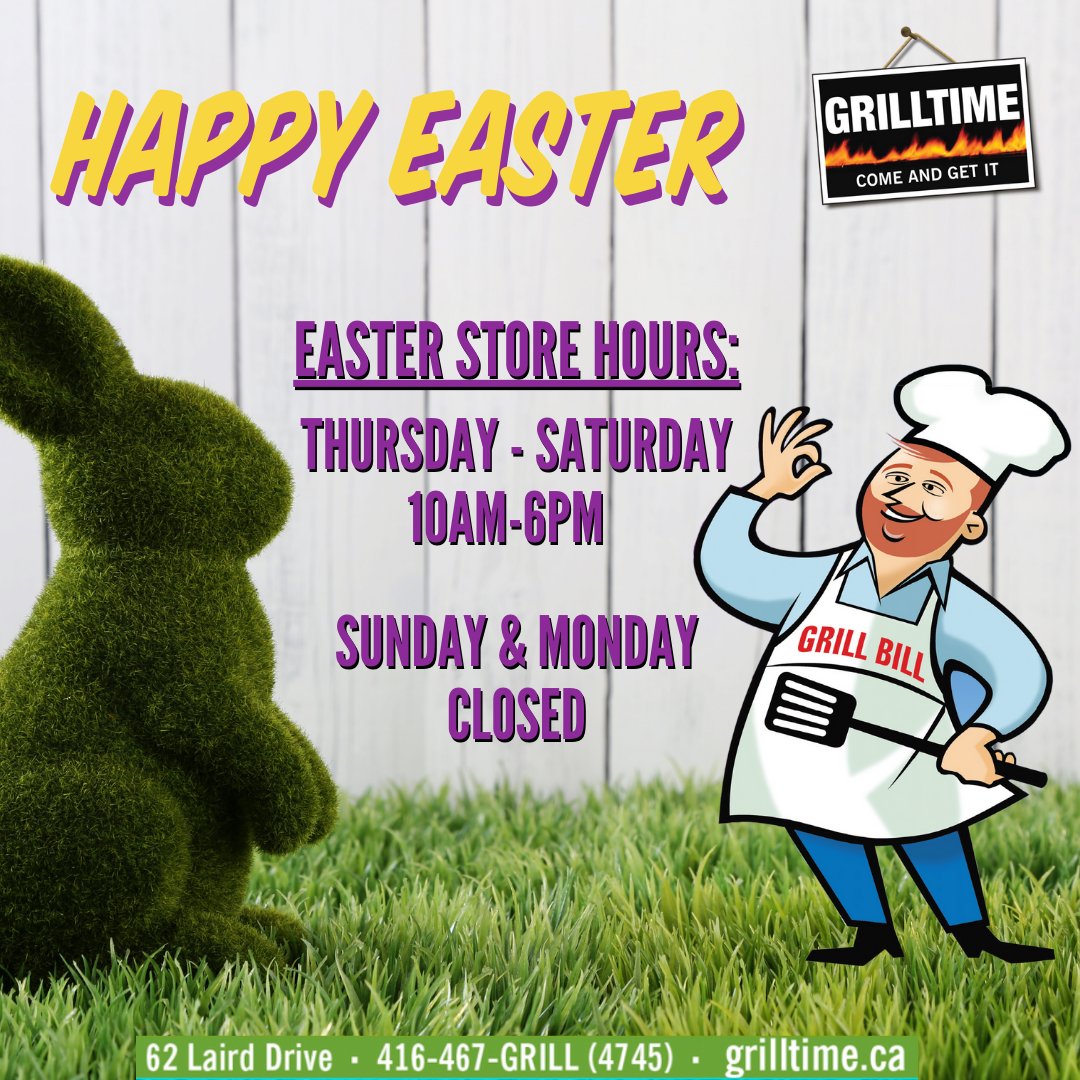 Wishing everyone a very Happy Easter! 😀 We will be open Thursday through Saturday 10am-6pm and closed Sunday &amp; Monday.