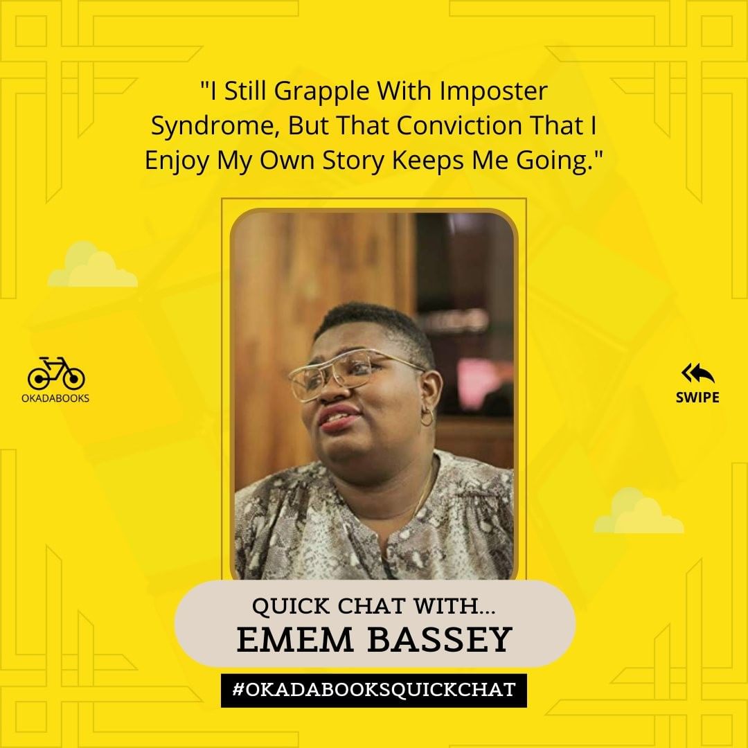 Okadabooks's tweet photo. Our #QuickChatWith @Ememjamesbassey made us privy to a side of this amazing author we never really knew about.
We enjoyed putting this together and hope do, too, engaging with it. ⬇️
Read up: https://t.co/LEWmC37mI9 https://t.co/HaGoTDqPrA