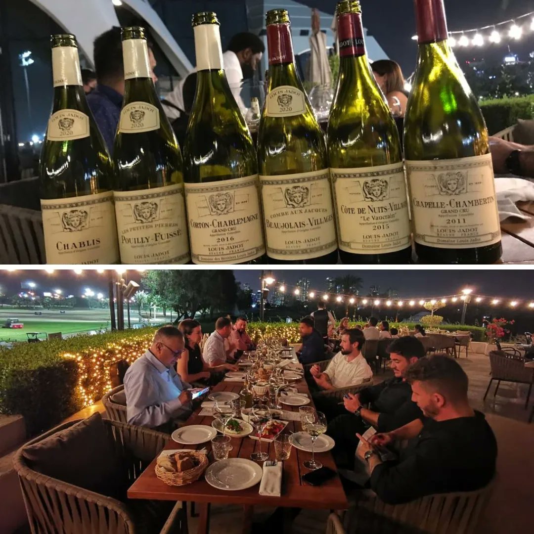 It has been a pleasure to share a superb Louis Jadot dinner in Dubaï 🍷👌 #Dubai #dinner #wine #restaurant #louisjadot