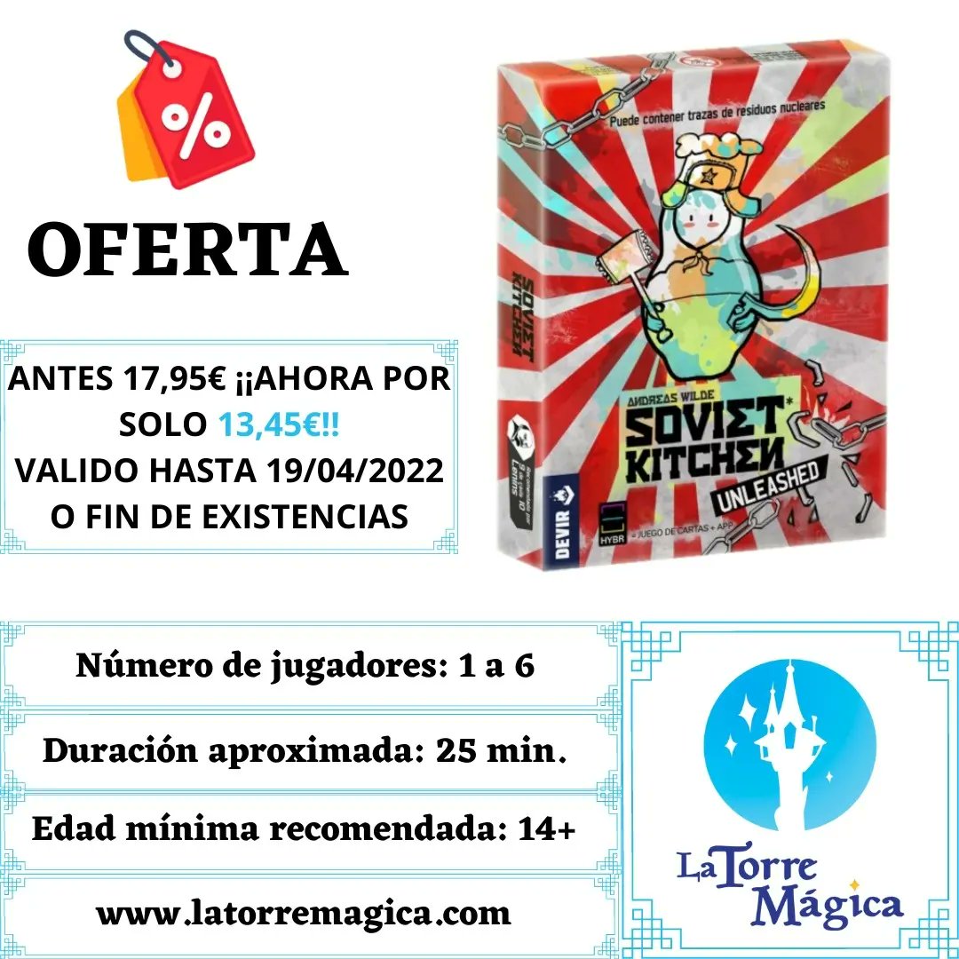 la_torre_magica's tweet photo. Nuevo miércoles y nuevos juegos a PRECIOS MACICOS!
#fantasyrealms de @wizkidsgames
#bouncebattle de @PlaySDGames
#sovietkitchen de @DevirIberia
#streaming de @Loopingames
#latorremagica #juegosdemesa #juegosenoferta https://t.co/tckVGcUUYN