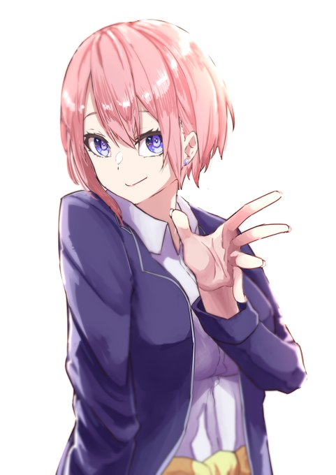 L◇X（おーきす）🍵9/6こみトレさんがTwitterに投稿した中野一花(五等分の花嫁)のイラスト。