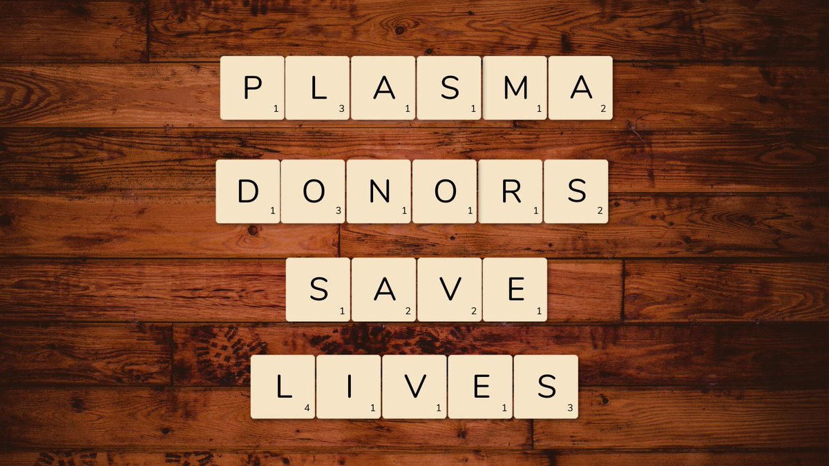KEDPLASMAUSA's tweet photo. It's National Scrabble Day! Do you like to play the famous word game? Even if you don’t, understanding this grid’s message should be easy!  

#KEDPLASMA #PlasmaDonorsSaveLives #NationalScrabbleDay https://t.co/9XB2IFkI07