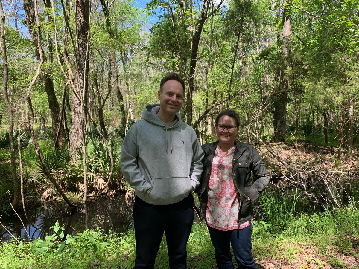 SE10PR's tweet photo. SE10 donates 1% of its time and resources to charitable causes. Damian Joseph spent a day in the field with Lowcountry Land Trust, a conservation group based in Charleston, SC. Here he is with President and CEO Ashley Demosthenes touring the A.C.E. Basin. https://t.co/UvId79hsr6