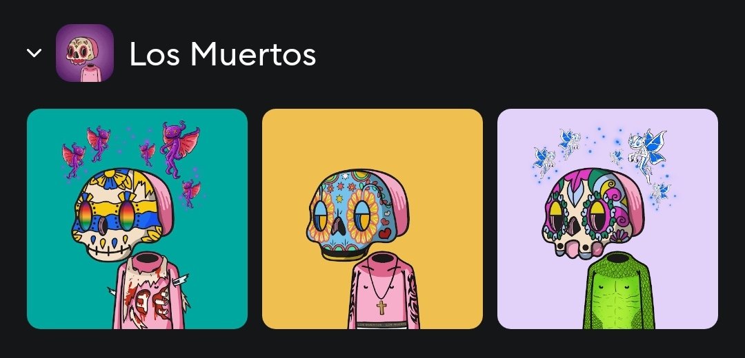 <a href="/los_muertosNFT/">Los Muertos</a> has held their ground so well after the pump. Could really bubble and be a mover.