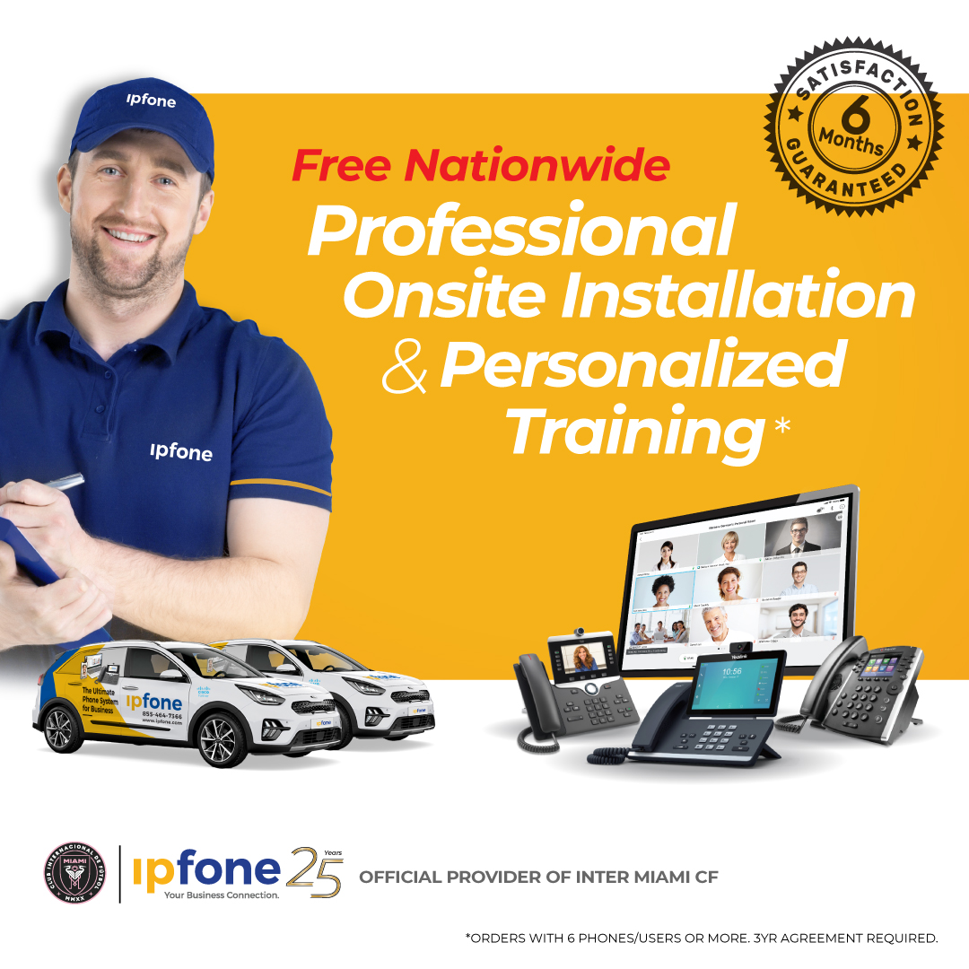 Did you know we offer nationwide onsite installation and training? Get the most out of your business communications with IPFone—your business connection.

#businesscommunications #cloudcommunicationsforbusiness #ucaas #fiberinternet #microsoftteams #sdwan