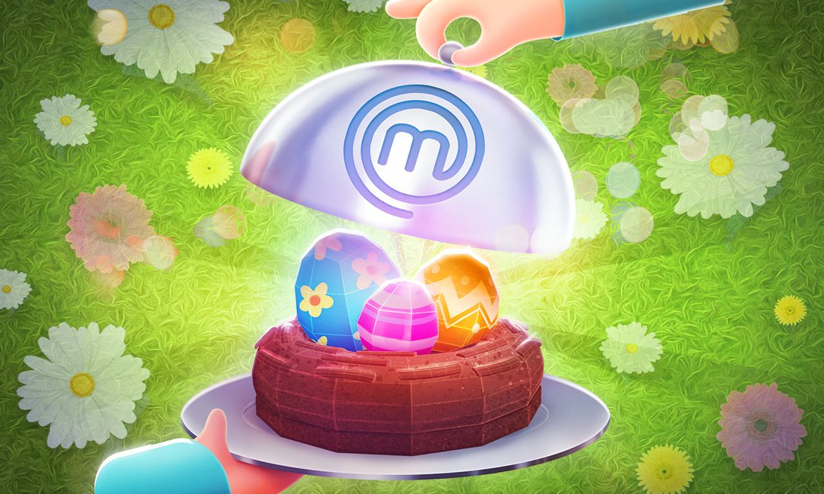 MasterChefGame's tweet image. Happy Easter! 

#Masterchef Let&apos;s Cook #Easter #eggcake @AppleArcade