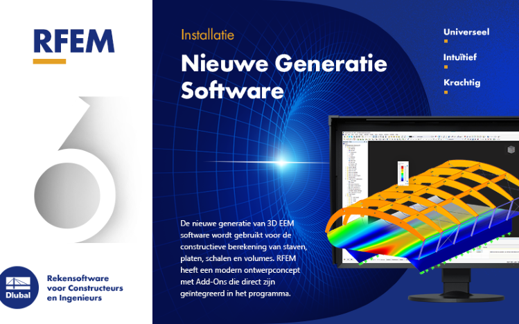 De Nederlanse versie van RFEM 6 en RSTAB 9 wordt continue bijgewerkt. Inmiddels ook de AutoCad en Excel koppeling vertaald...

Meer weten, ga naar onze website: rekensoftware.eu
