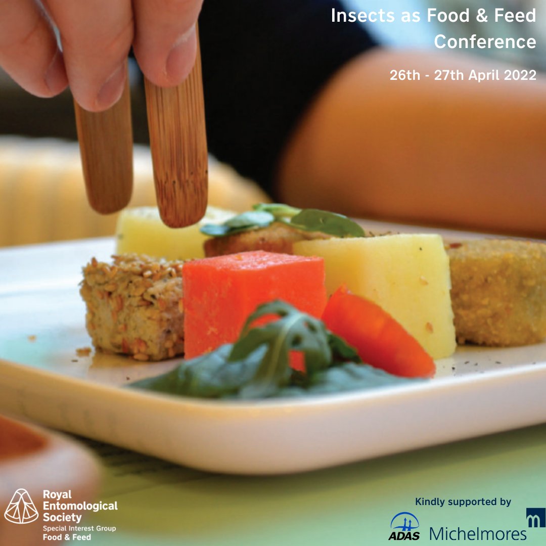 RoyEntSoc's tweet photo. Register for the 'Insect as Food &amp; Feed' conference 26-27 April - Listen to insightful research around the potentials of #InsectProtein

https://t.co/0k1hVlHRii

Read more about F&amp;F: https://t.co/Qhy10oqokj

@MichelmoresLaw @ADAS_Ecology #RESfuture #entomology #science #education https://t.co/SmGVB9bS4U