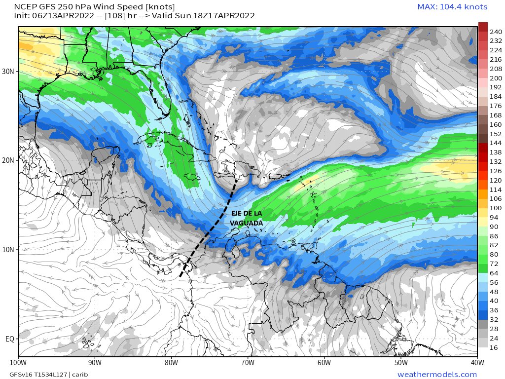 Meteovargas's tweet photo. Actualizando el pronóstico #13Abr:

Vaguada en altura se conformaría durante el fin de semana, lo que favorecerá lluvias importantes en zonas del sur, centro y oeste de Venezuela, sobre todo entre domingo 17 y lunes 18 https://t.co/EdxdbLAgSM