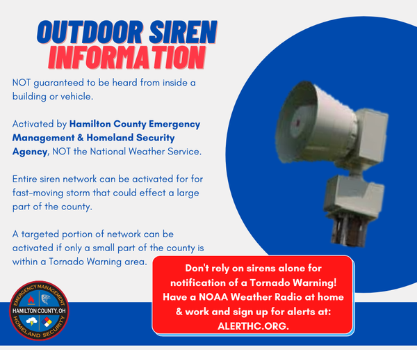 HCEMA's tweet photo. The Outdoor Warning Siren System Test rescheduled for today, April 13, 2022, is CANCELLED due to potential inclement weather. The next scheduled monthly test will be Wednesday, May 4, 2022. #HamiltonCountyOH #CincyWX https://t.co/rr5bodUP2A