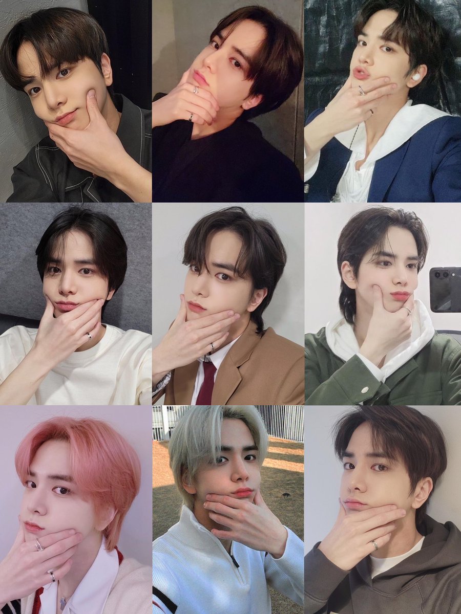 younghoon bread cheeks pose