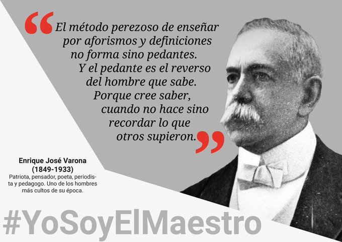 A 173 años de su natalicio @UCPVarona se enorgullece de llevar su nombre y ser fiel a su legado. <a href="/CubaMES/">MES</a> <a href="/FeuVarona/">FEU Varona</a>