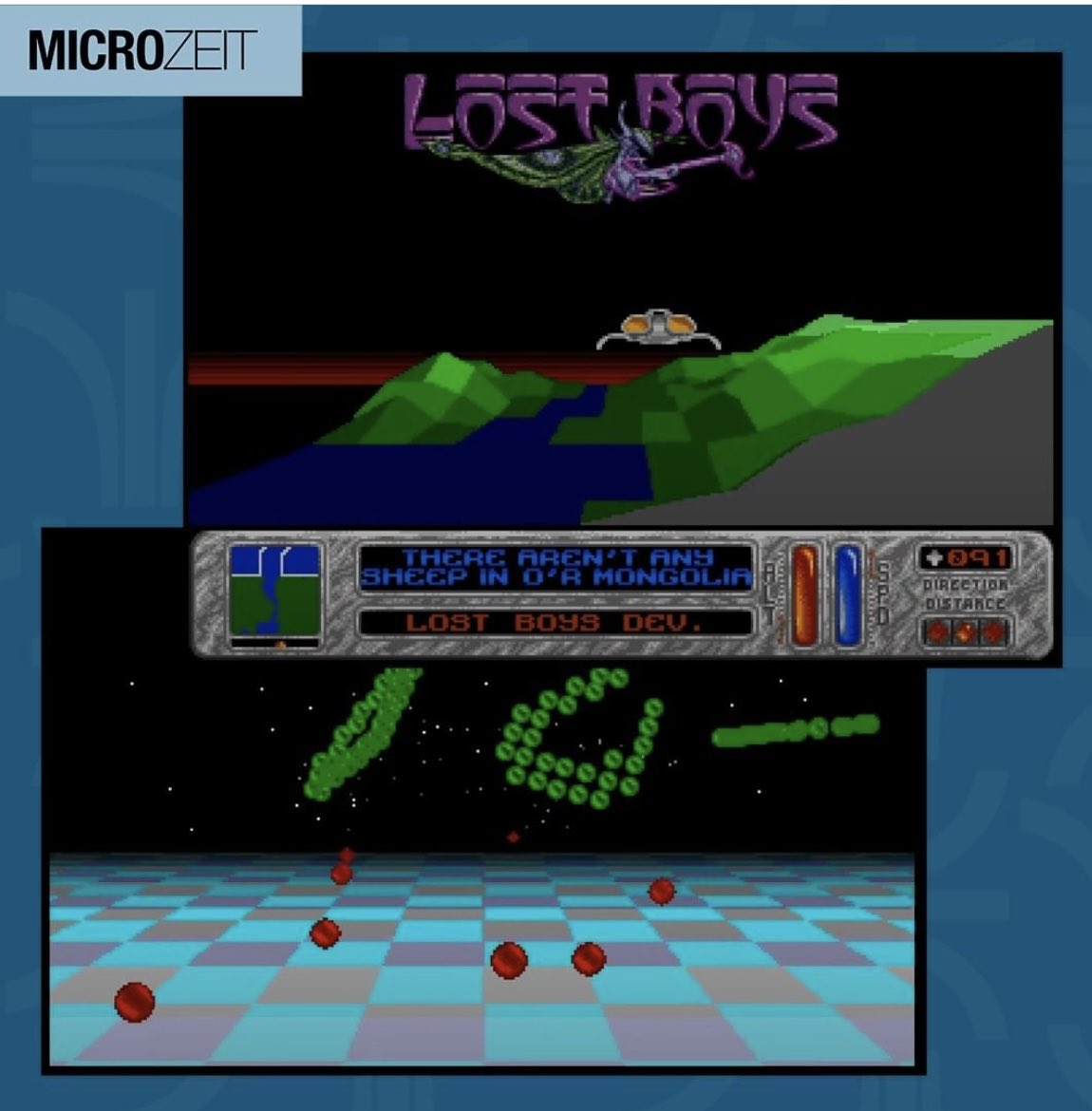 microzeit's tweet photo. Lie down on the floor and keep calm! The Lost Boys released a true screen melter in 1991. Ooh Crikey Wot A Scorcher let you fly a spaceship over a 3D landscape. Did you like it?
#atari #atarist #demoscene #computerbooks #coffeetablebooks #bookgifts #16bit #thelostboys #microzeit https://t.co/EjSR1nIbjy