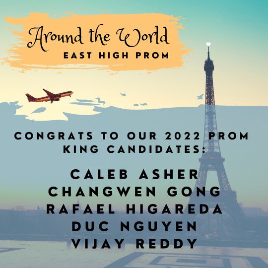 EastHighAces's tweet photo. Congratulations to all our Prom 2022 candidates! #prom2022 #weflytogether https://t.co/KLKCREGEOp