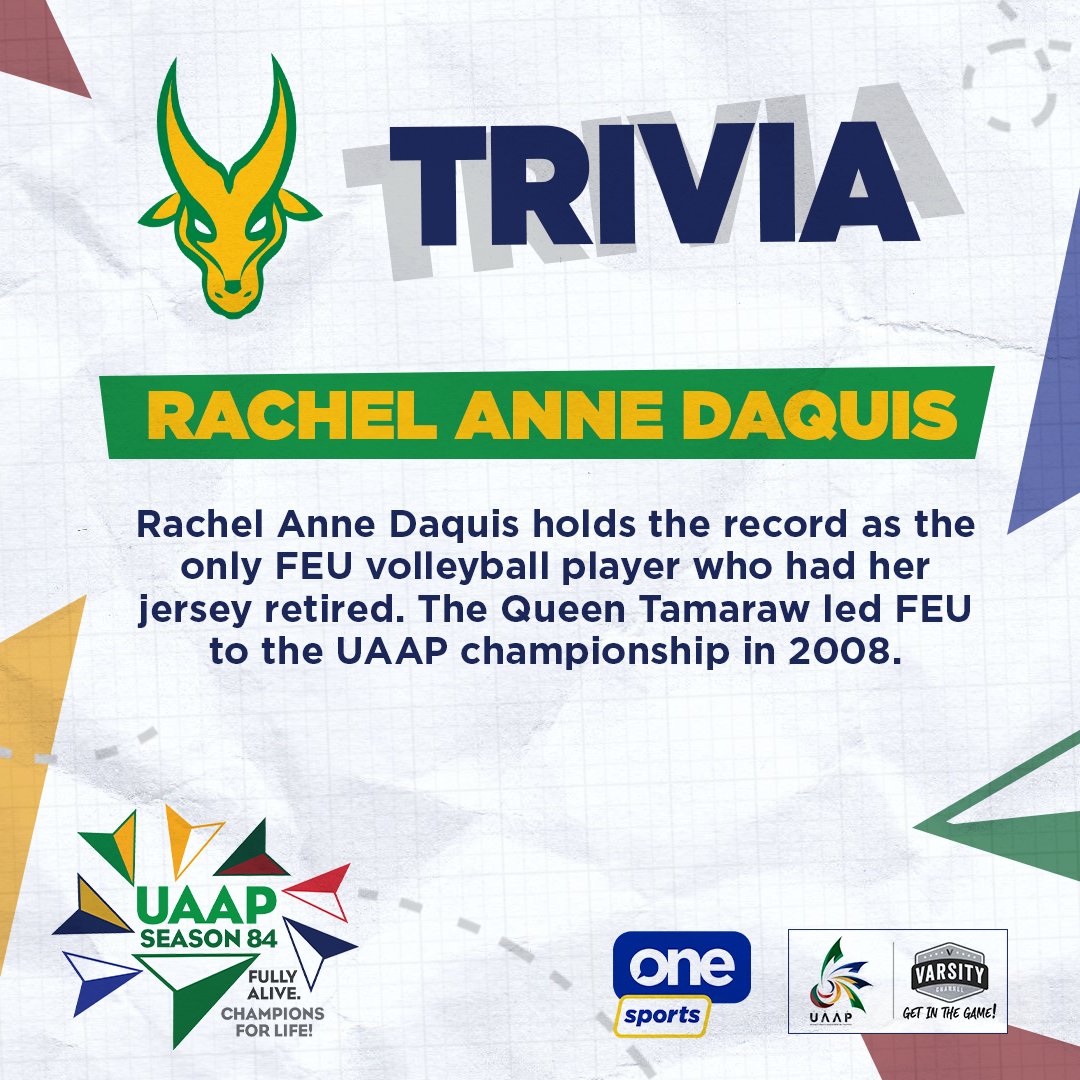 OneSportsPHL's tweet photo. Rachel Daquis, Queen indeed.

#UAAPSeason84 #FullyAlive #ChampionsForLife https://t.co/FfdZDIkKwF