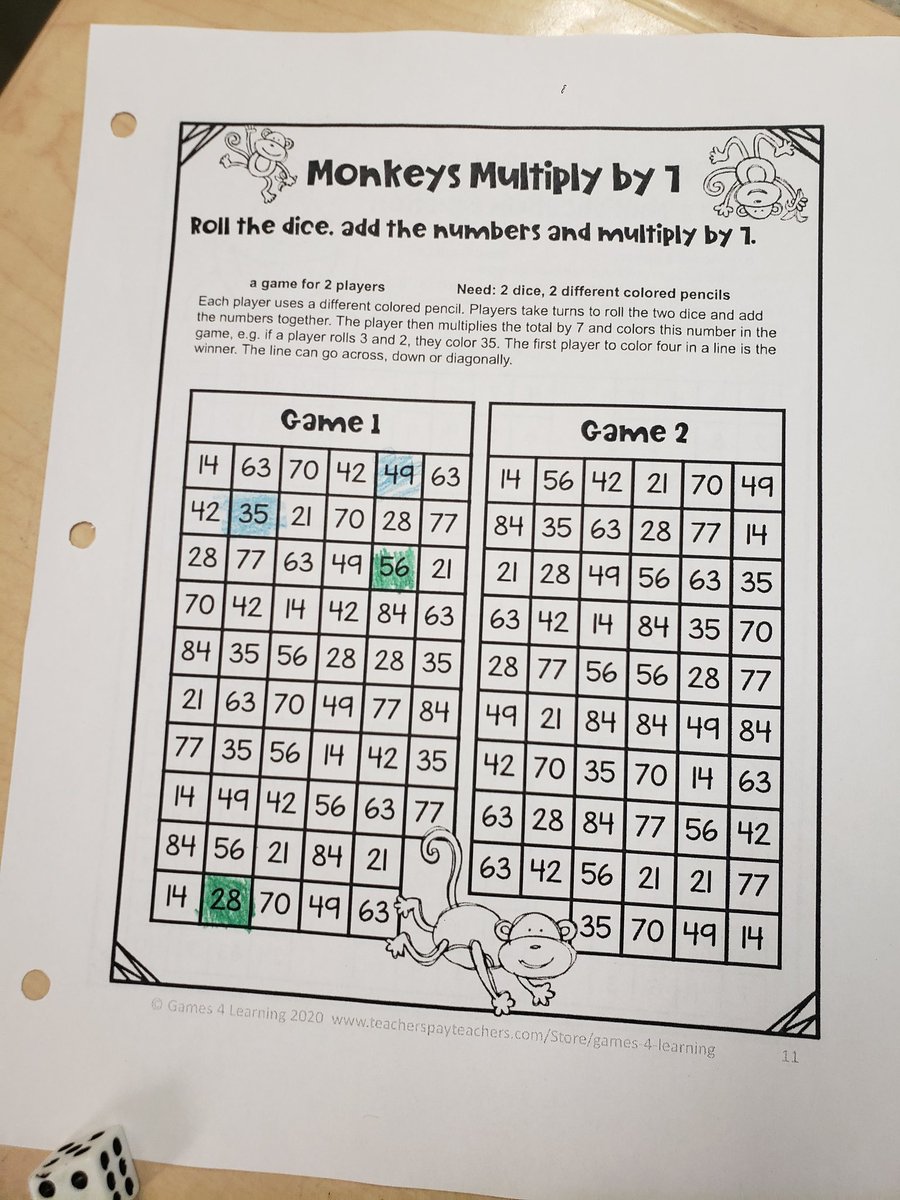 MrsShaw1234's tweet photo. Today we are playing some math games to practice our multiplication. @QHMilton https://t.co/g0rfV410y6