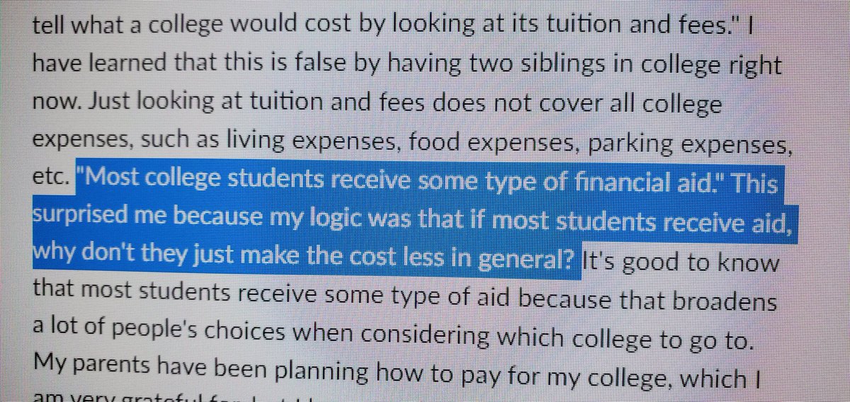 RandiNull's tweet photo. Talking #financialaide and misconceptions with my students this week and let's just say... the kids get it. 

#collegeadmissions https://t.co/l0JcAA3VpL