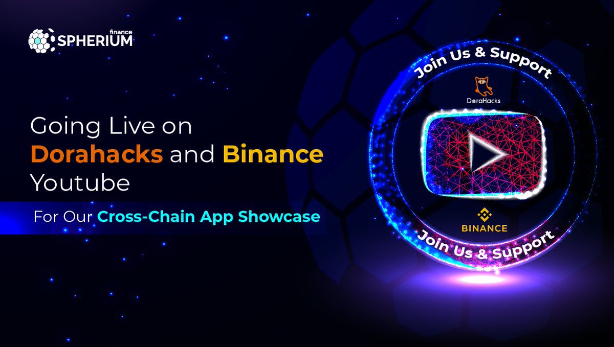 SpheriumFinance's tweet photo. We are all set to rule the #crosschain metaverse today 🚀🚀

With our #demo on #Binance live🤩
 
🗓📌Book your calendars for April 13th, at 3 pm GMT

&amp; witness how we unfold the future of #multichain

🔗YT: https://t.co/wGX4N0mcQS

🔗Binance Live: https://t.co/q7IfDPsP15 https://t.co/OepZqnb3P9