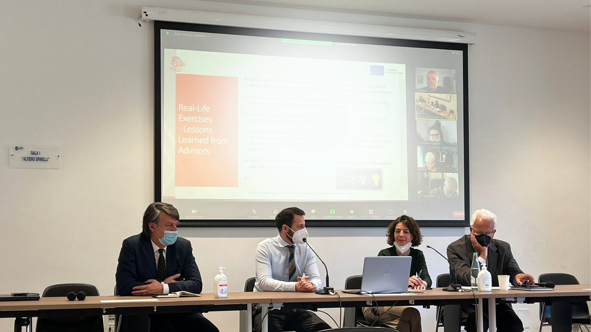 📢<a href="/SAFE_Italy/">Fondazione SAFE</a> is proud to participate to RESIST Project final conference at <a href="/IAIonline/">Istituto Affari Internazionali - IAI</a> premises and talk about the project key aspects.
#criticalinfrastructure #CBRN <a href="/ENEAOfficial/">ENEA</a> <a href="/emergenzavvf/">Thuy Sinh Aqua ( Thủy sinh Aqua)</a> <a href="/unitorvergata/">Università di Roma Tor Vergata</a> <a href="/EUHomeAffairs/">EU Home Affairs</a>