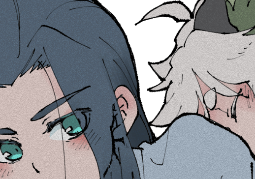 小黒 「こんがらがったまま朝まで寝てくれるようになった師匠 黒限  」|ベス野郎のイラスト