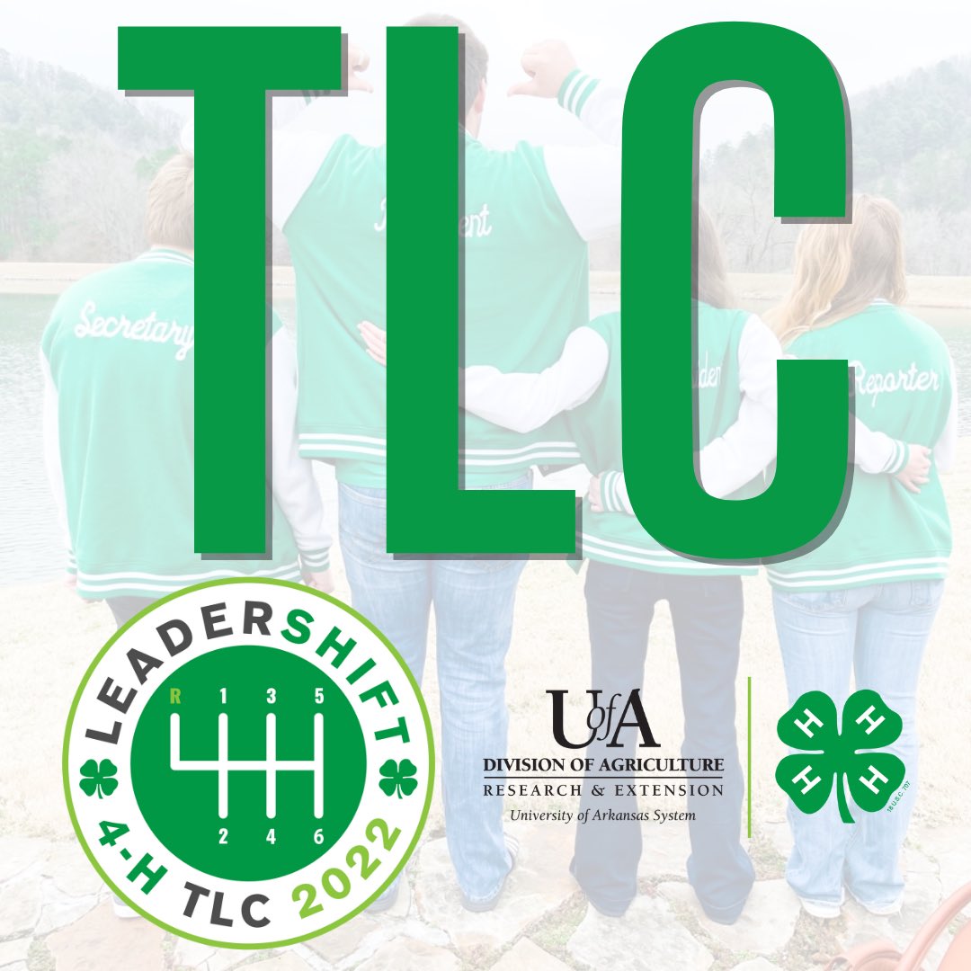 Arkansas4H's tweet photo. Teen Leader Conference: LeaderSHIFT ๐๐๐๏ธ
TLC Registration is OPEN in the 4-H Enrollment & Events System! Your #AR4HStateOfficers & #AR4HAmbassadors have been working hard to plan activities, workshops, & funshops for all of you!
#AR4H #MakeTheBestBetter #FindYourSpark https://t.co/7r3zP4GvU9
