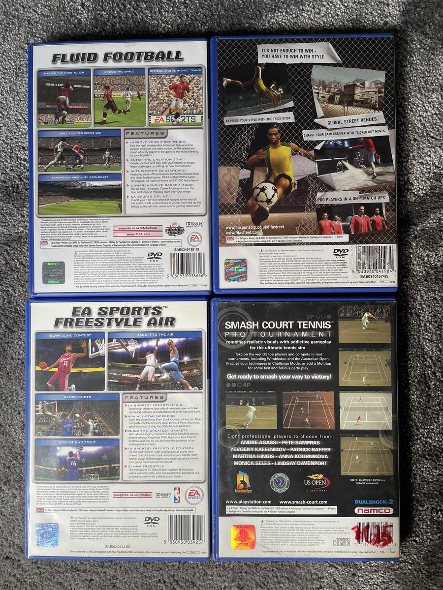 RetroSega81's tweet photo. New arrivals bundle bought for Fifa Street ๐ #ps2 #playstation2 #gamesbundle #fifa #sports https://t.co/sIQipopfEs