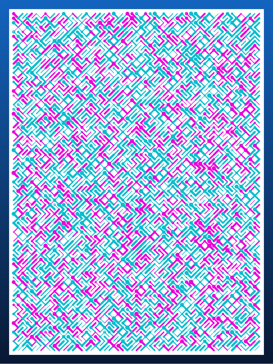 Cbain4's tweet photo. The first 4 pieces of 10_PRINT are now for sale

0.01 ETH each. One more piece will be added today. 

Check them out here..... 

https://t.co/RrLDTWLWtX

#NFTs #genart #creativecoding #p5js #10PRINTNFT https://t.co/H3GP9EjrTQ