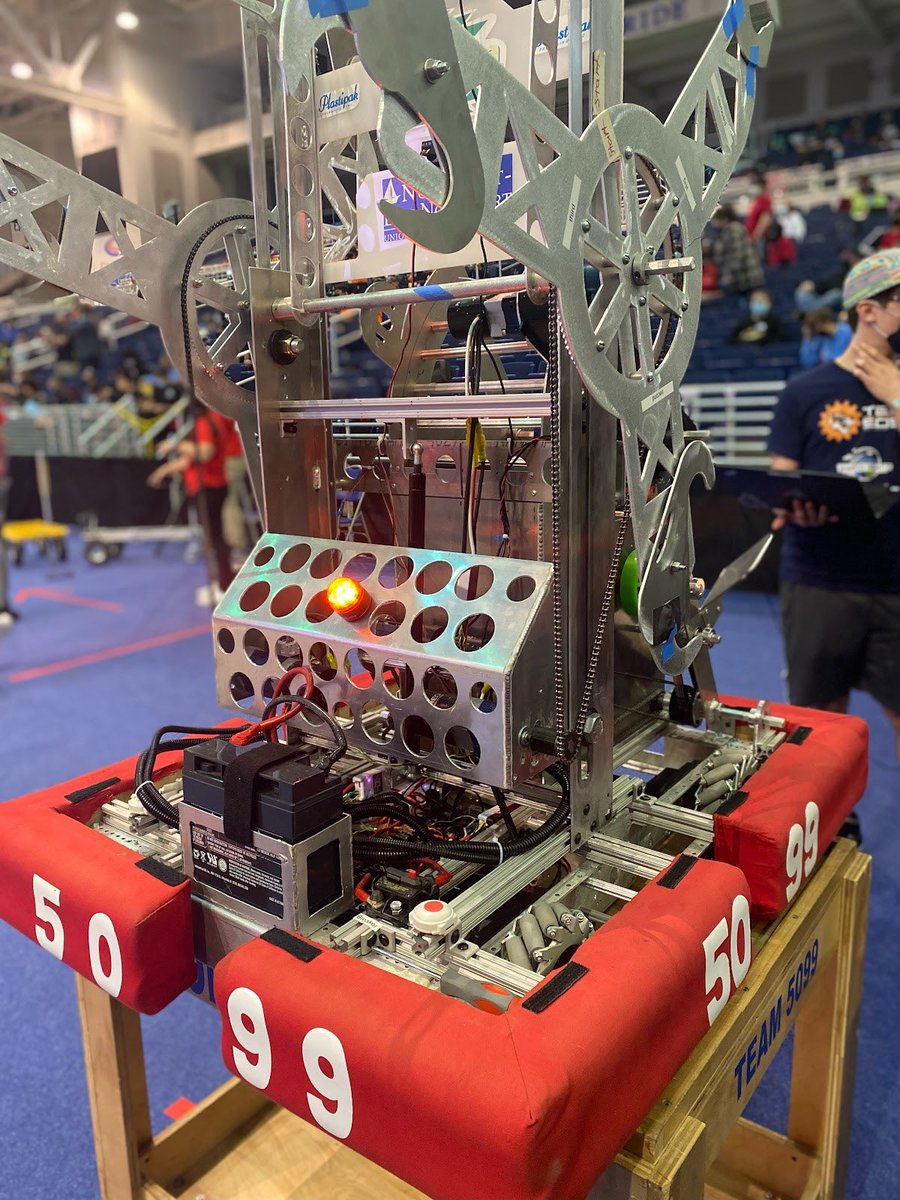 NptSTEM's tweet photo. NHS Robotics Team 5099, the Cyberian Tigers, recently completed their build and competition season with two successful regional, FIRST Robotics FRC, SBPLI events at Hofstra University in March 2022. Enjoy a video of NHS’s FIRST Robotics Season:  https://t.co/DgnWm2VYre https://t.co/zgbEIWLNRc