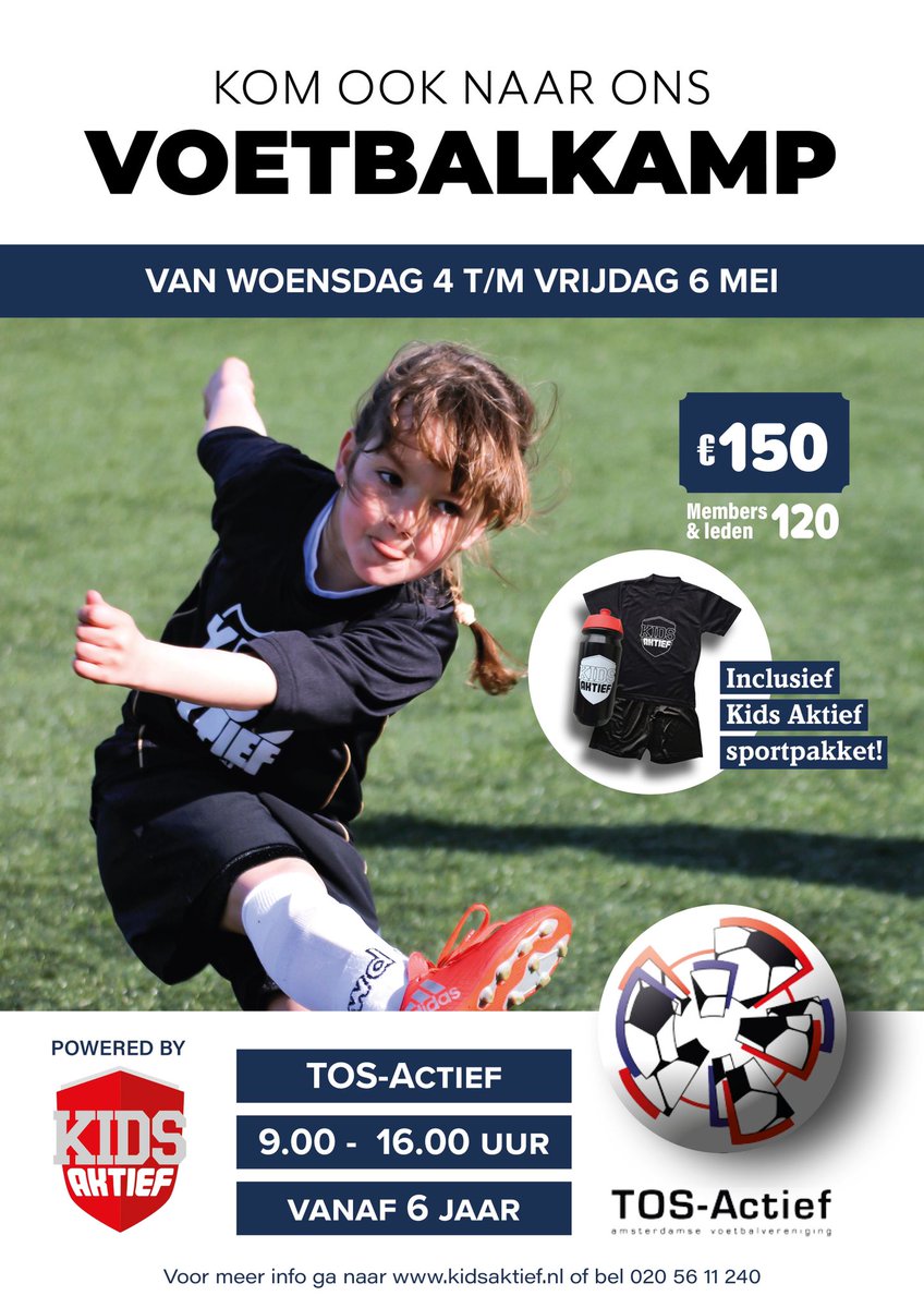 Voetbalkamp Meivakantie bij TOS-Actief ⚽️

Inschrijven &amp; meer info:
kidsaktief.nl/ons-aanbod/vak…