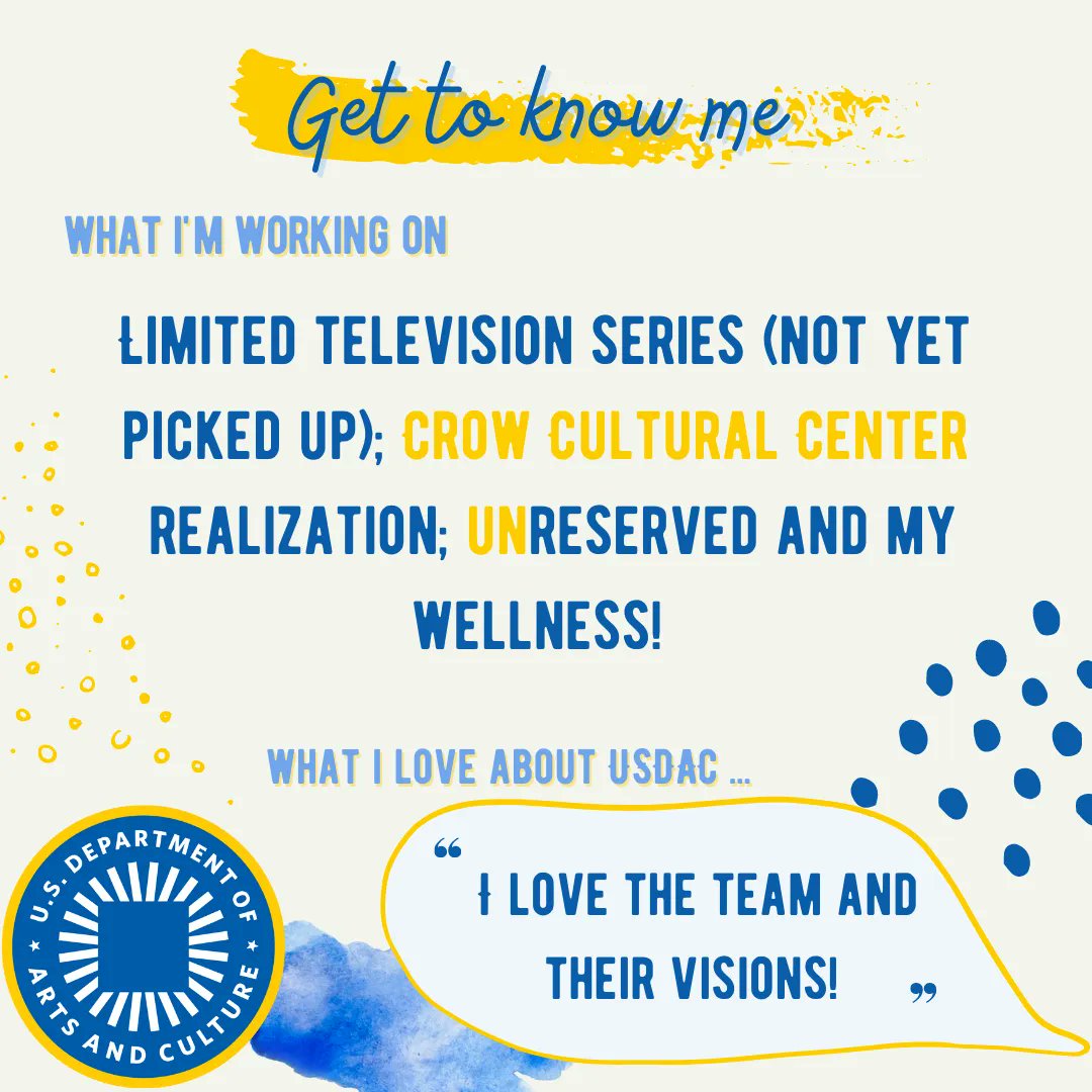 For today's exciting USDAC Staff Highlight, meet Jackie Old Coyote, Praxis of Dreaming and Innovation! 🔆