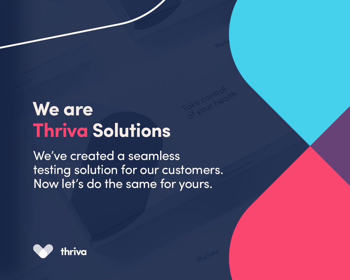 Partner with Thriva to deliver a world class health diagnostic experience to your patients in the healthcare industry, and beyond. Want to learn more? Visit thriva.co/solutions #healthcare