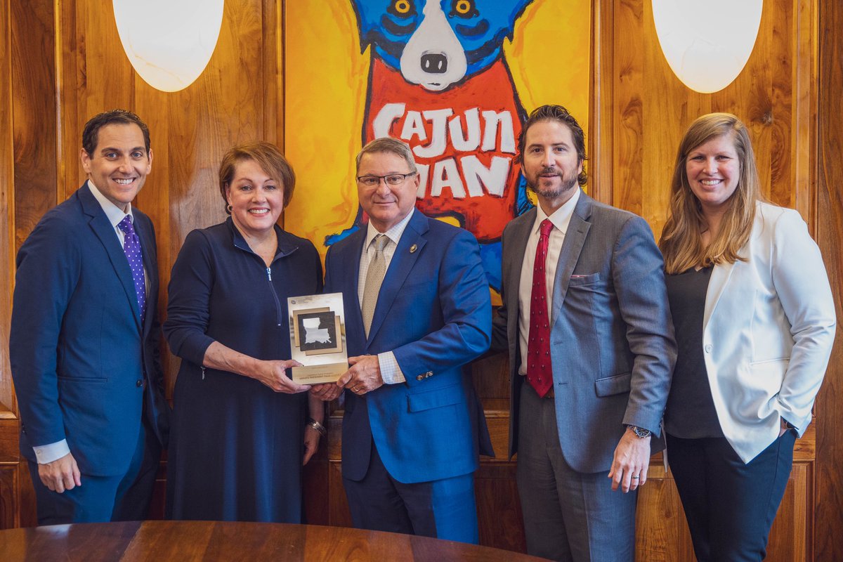 latravelassoc's tweet photo. Yesterday, our office celebrated Tourism Day at the Capitol. Thank you to @sharonhewitt and @SchexnayderClay for helping us honor our Legislative Travel Champions, Senate President Page Cortez and Representative Randal Gaines. #lalege https://t.co/NS74QFsFln