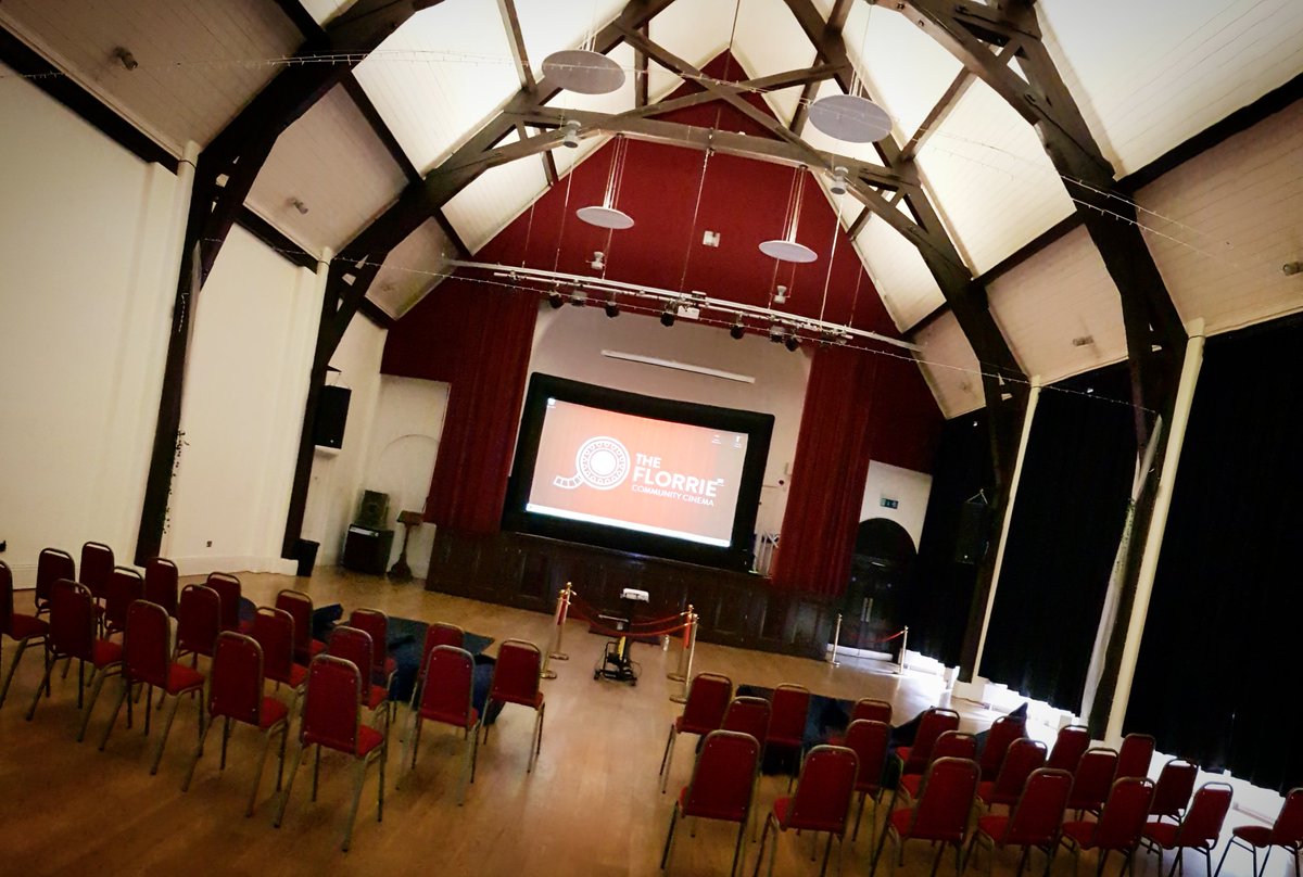 TheFlorrie's tweet photo. The Grand Hall is all set up ready for our MOVIE AFTERNOON tomorrow. We'll be showing Peter Rabbit (PG) at 3pm. No need to book, just turn up 📽 https://t.co/B8dQ5yg5I9