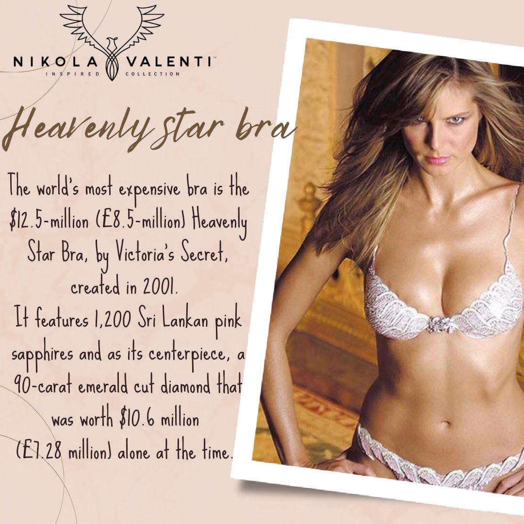 Nikola Valenti on X: Heavenly Star Bra was worn by Heidi Klum in 2001  Victoria Secret fashion show . . . . . . . #NikolaValenti #stylish #fashion  #style #love #instagood #instafashion #