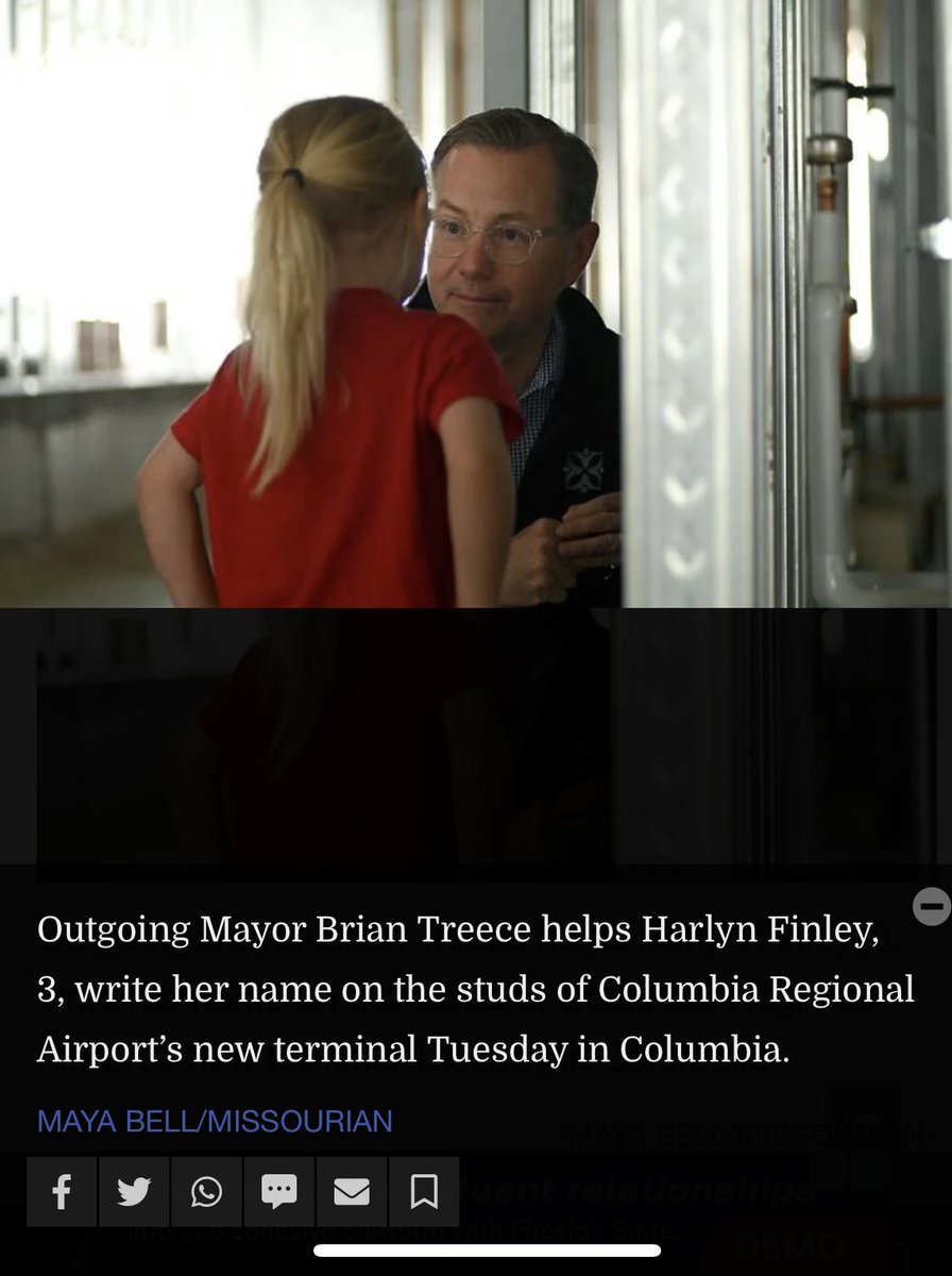 Columbia’s new @FLYFROMCOU terminal is a generational investment that will help connect families, businesses, colleges and our economy decades into the future. It’s a great example of what can happen when local, state, and federal leaders work together. columbiamissourian.com/news/local/pre…