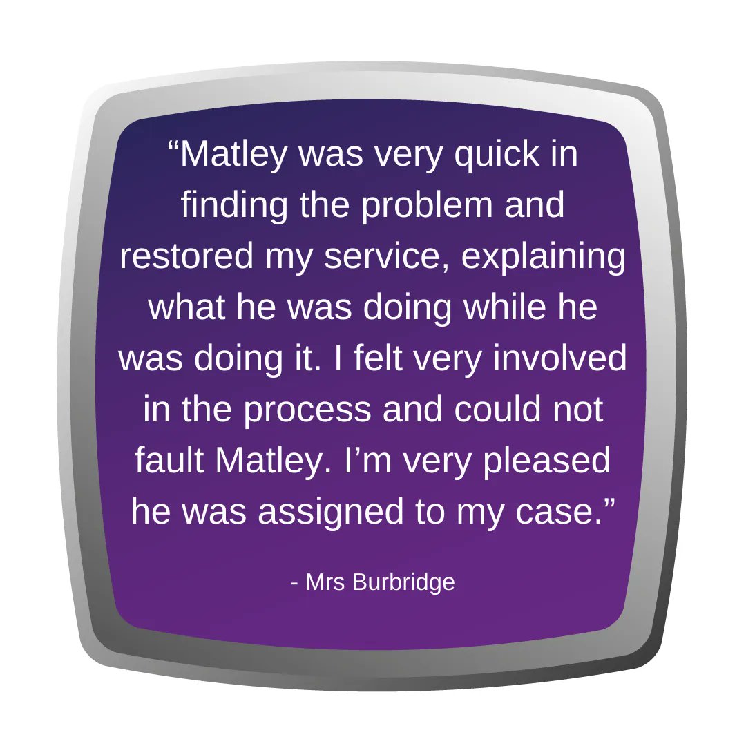 We are committed to providing our customers with the best possible service and receiving positive feedback like this makes us feel proud of the impact we can have.