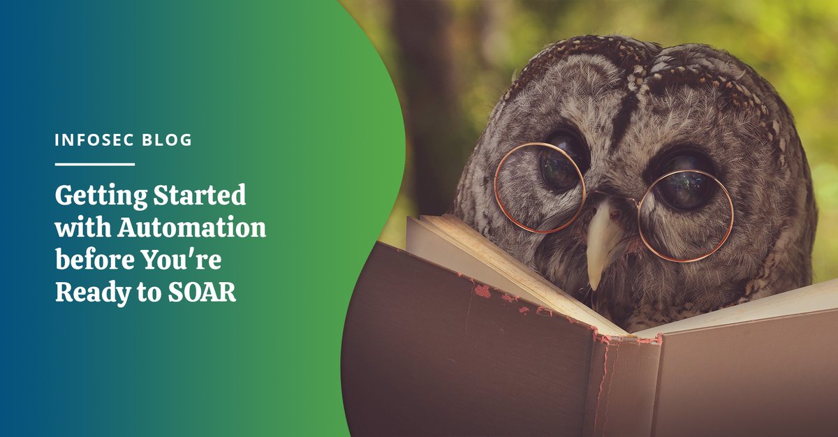 hurricanelabs's tweet photo. Getting Started with Automation before You're Ready to SOAR [blog post] – https://t.co/drE32HKVr4 #Automation #Splunk #SplunkSOAR https://t.co/prgD0G810e