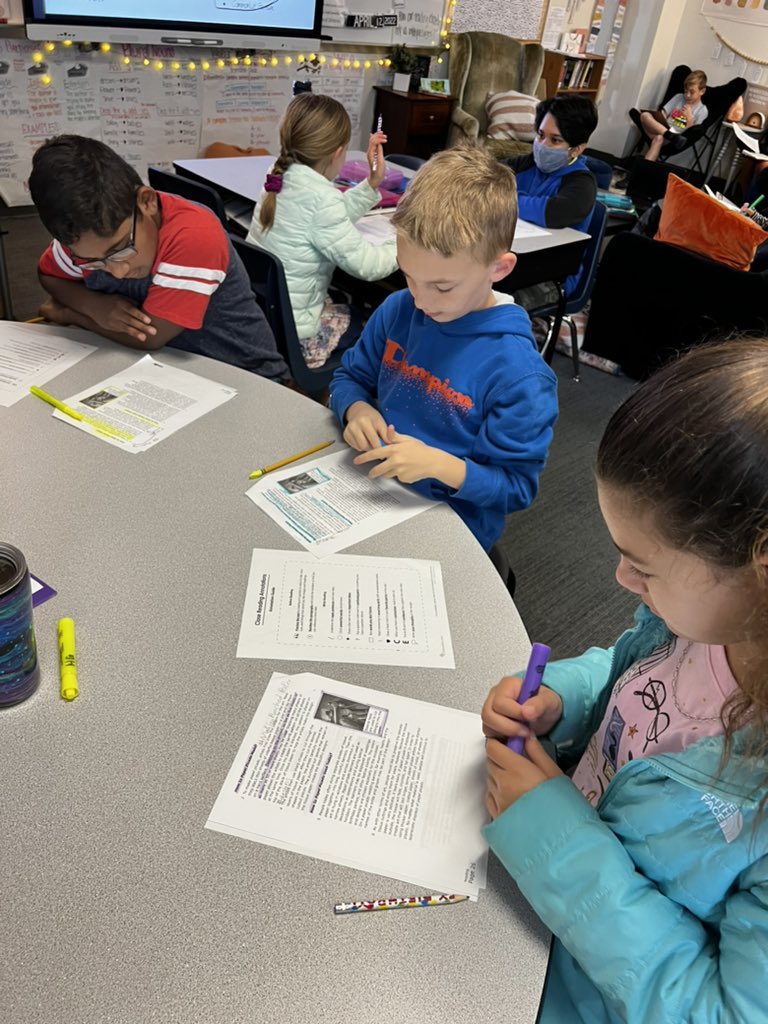 MrsHaleyGarner's tweet photo. Hard workers annotating a STAAR passage &amp; answering open ended questions! 👏🏼🐺💜 #WeAreWhitt #WylieISD #4thGrade #STAARprep https://t.co/zusfv7tM9I