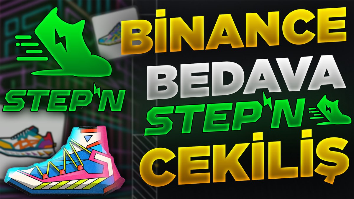 Binance ücretsiz çekiliş! Sınırlı sayıda STEPN NFT Sneaker👟kazanma şansını kaçırmayın.

✅Takip <a href="/KriptoBuraky/">Kripto Burak</a> 
❤️Beğen
🔄Retweet
🔶Bince hesabınız yoksa kayıt olun: binance.com/tr/register?re…

🎁Şimdi Katıl⬇️
docs.google.com/forms/d/e/1FAI…

Anlatım Videosu: youtu.be/jFBq-m-MvRQ