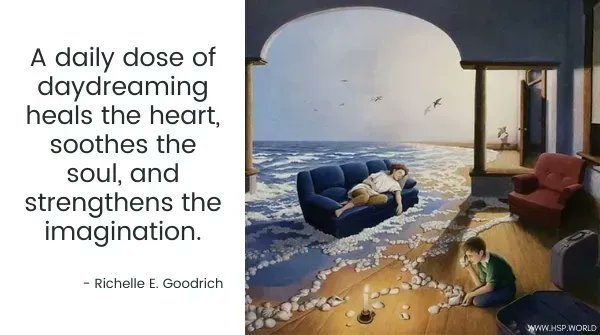 HSPs r naturally creative, but did u know daydreaming strengthens ur imagination? 😊 

#HSP #highlysensitiveperson