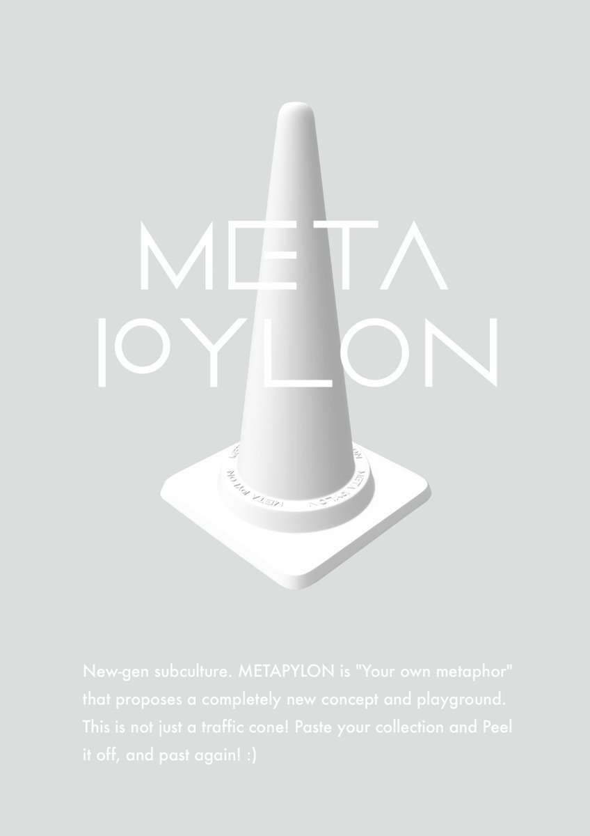 MetaPylon's tweet photo. METAPYLON is your symbol, your own metaphor
The white traffic corn, as a new playground

#NFT #web3 #NFTWhitelist #NFTs #NFTGiveaways https://t.co/hsIrgJ215P